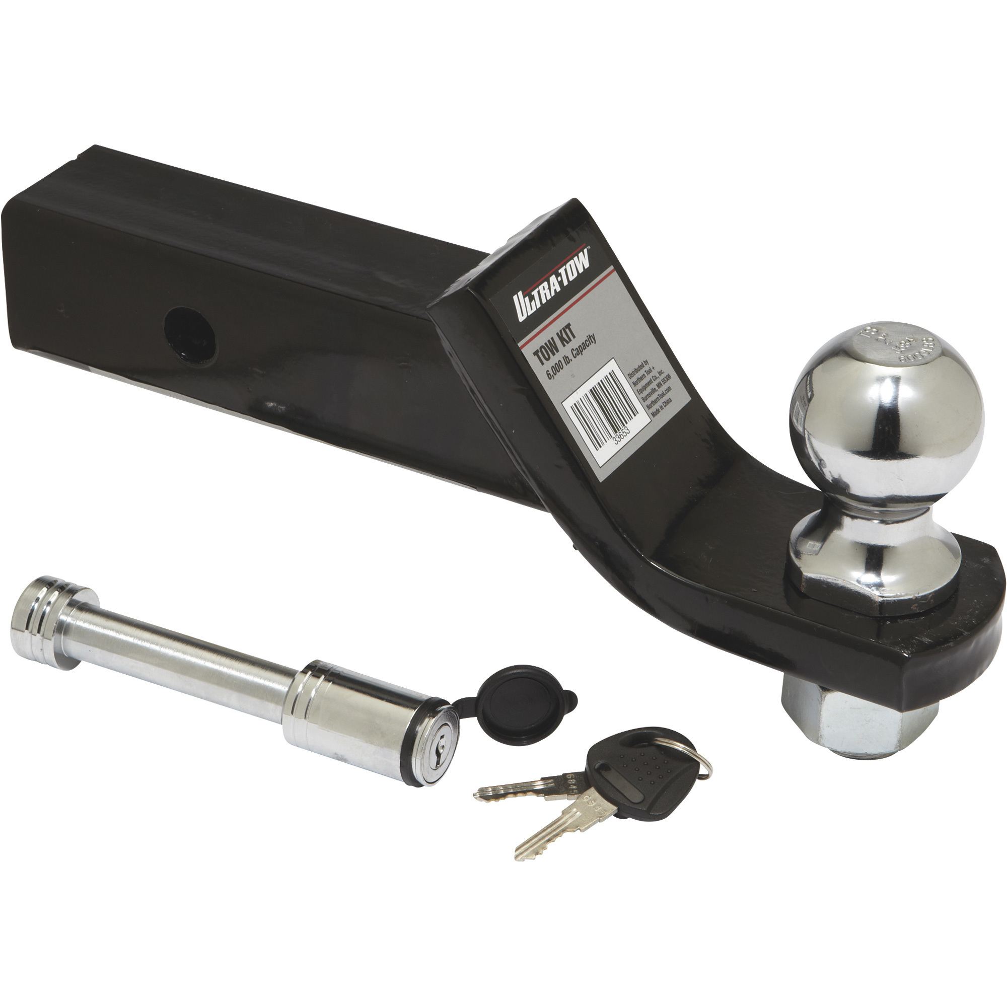 Ultra-Tow Receiver Hitch Starter Kit, Class III, 2in. Drop, 6000-Lb. Trailer Weight, 2in. Ball